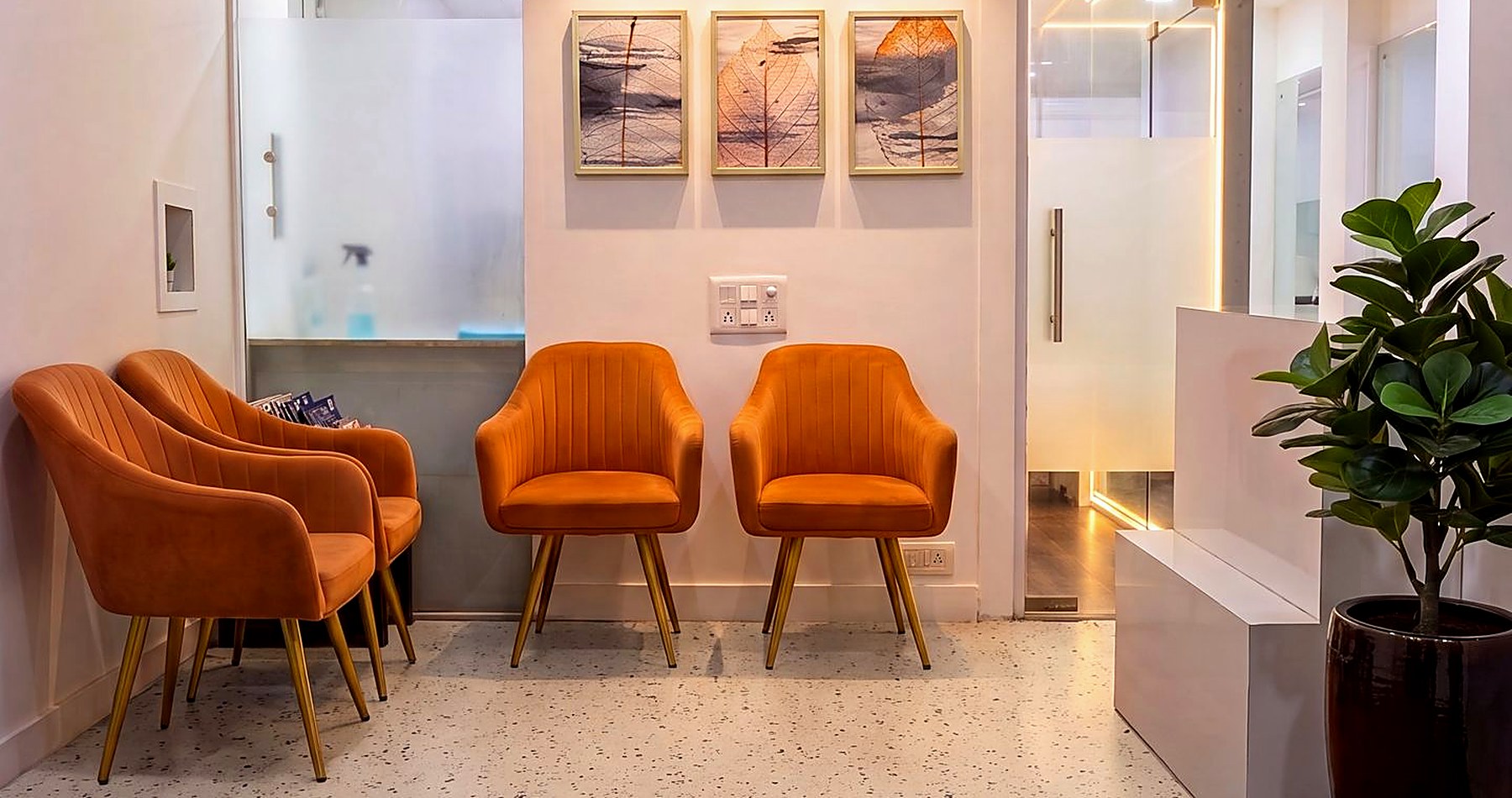 Reception and waiting area at SouthEx Dental, South Extension